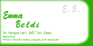 emma beldi business card